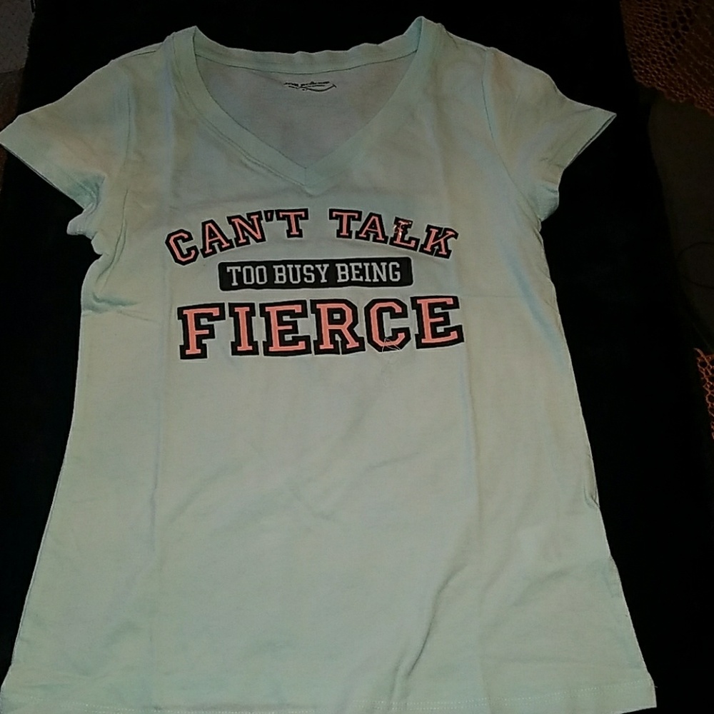 Graphic V Neck T